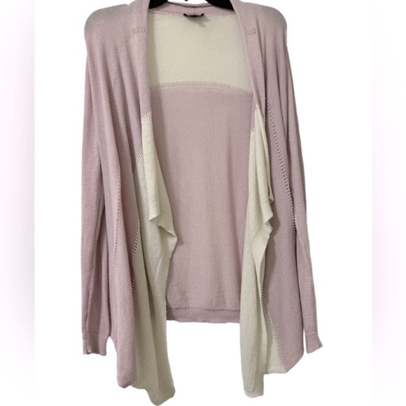The Limited lilac medium purple ivory waterfall open pastel draped cardigan - Picture 10 of 16